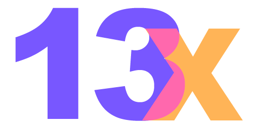 13x