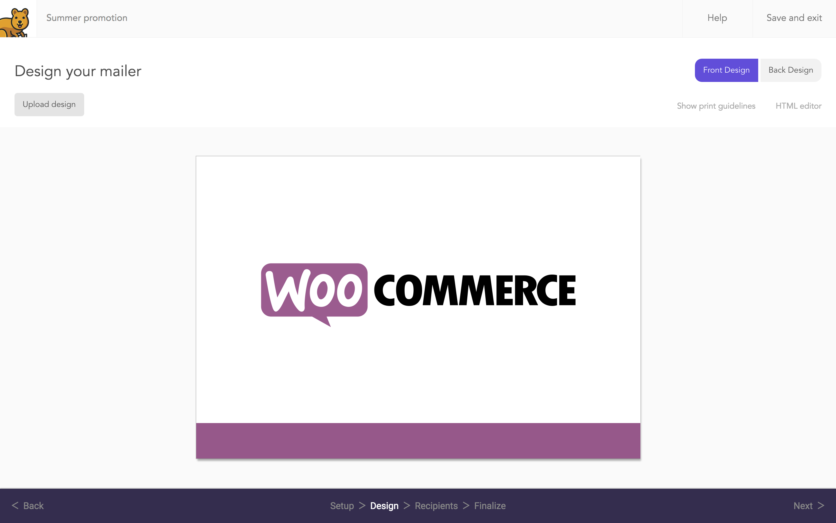 Direct mail postcard marketing for WooCommerce