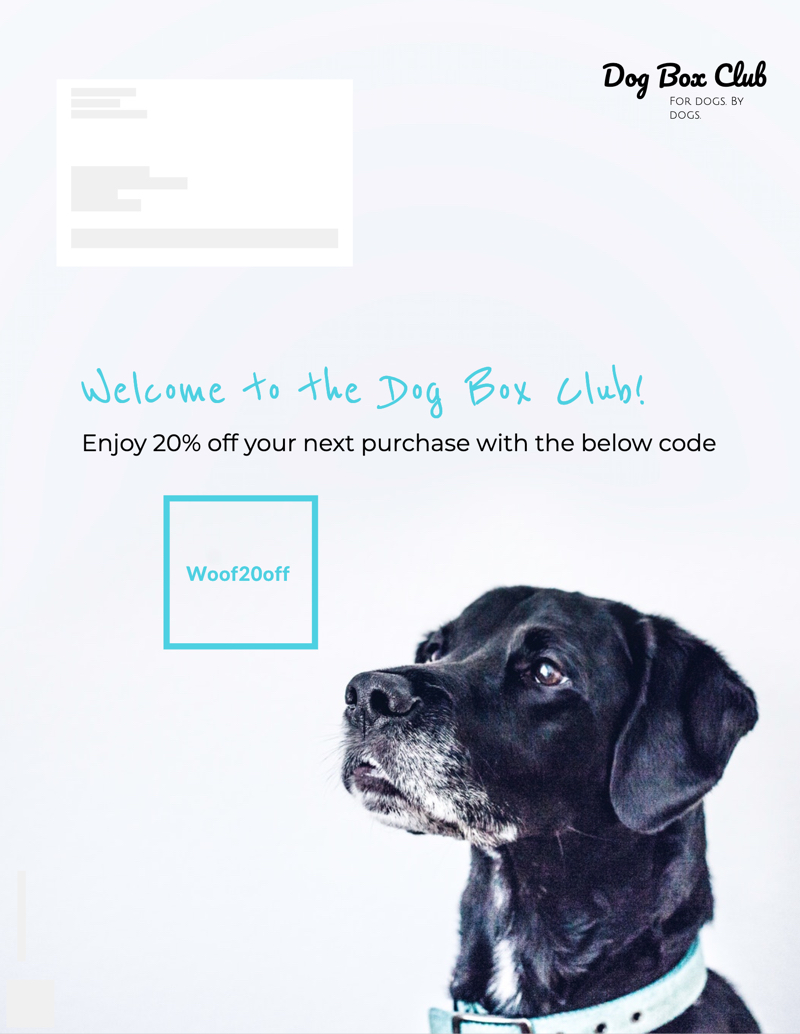 Dog Box Club Letter Template